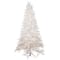 6ft. Pre-Lit Flocked Twig Artificial Christmas Tree, Warm White LED Lights